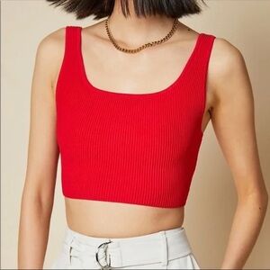 Aritzia Babaton sculpt knit cropped tank